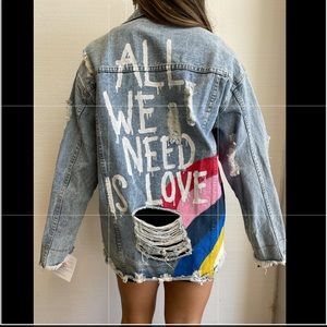 Wren and Glory Hand Painted Jacket